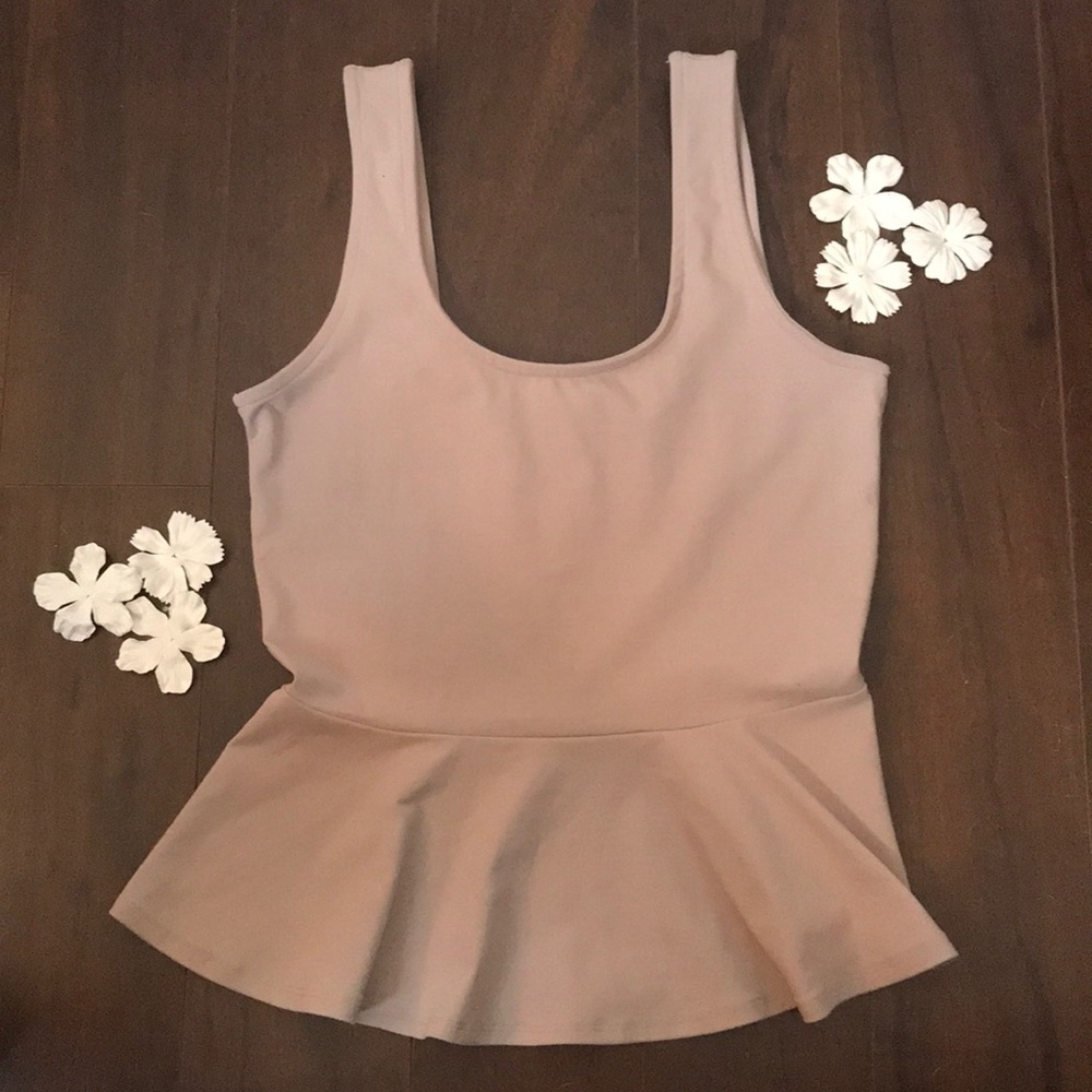 Muave peplum blouse
